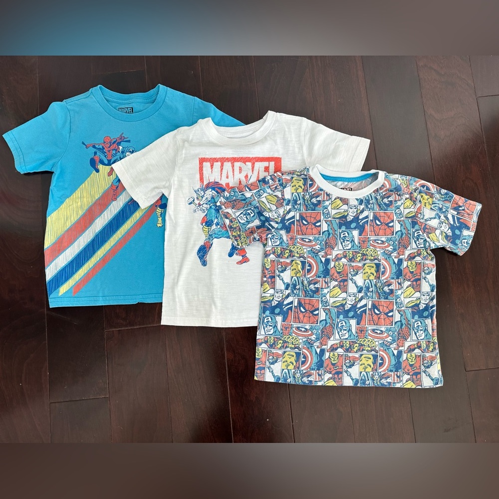 Marvel set of 3 t-shirt, size 7